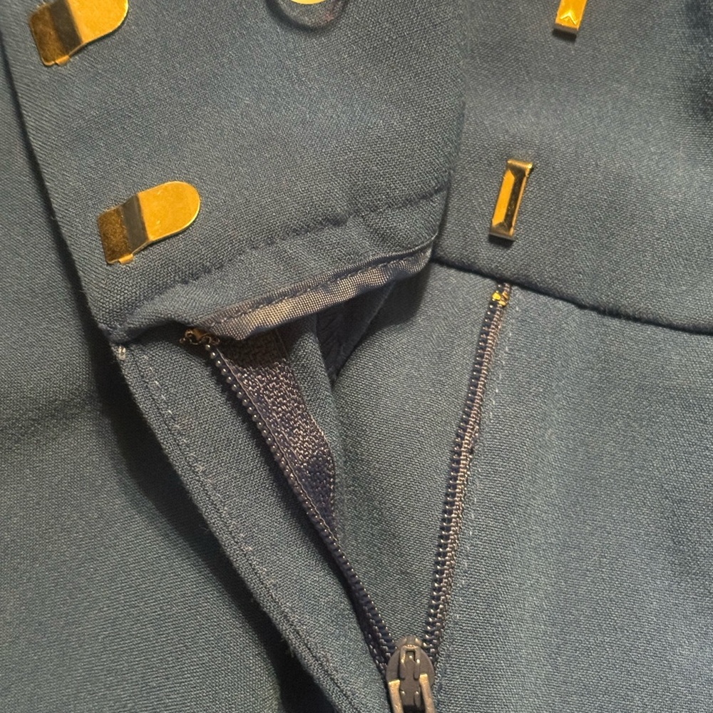 New York & Company Royal Blue Wide-Leg Trousers - Picture 6 of 7